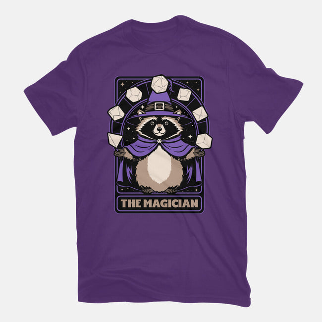 Raccoon RPG Wizard-Womens-Fitted-Tee-Studio Mootant