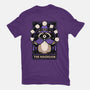 Raccoon RPG Wizard-Womens-Fitted-Tee-Studio Mootant