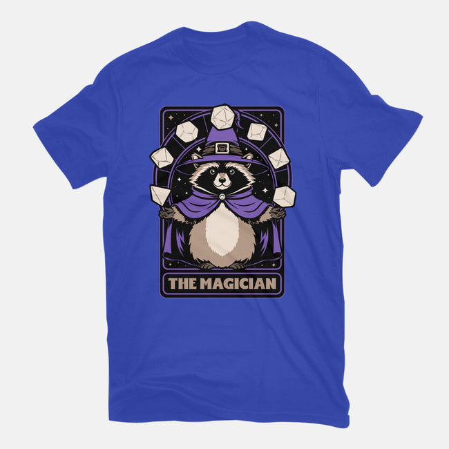 Raccoon RPG Wizard-Womens-Fitted-Tee-Studio Mootant