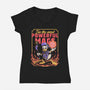 Powerful Duck Mage-Womens-V-Neck-Tee-Studio Mootant