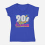 Rock Retro-Womens-V-Neck-Tee-Studio Mootant