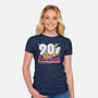 Rock Retro-Womens-Fitted-Tee-Studio Mootant