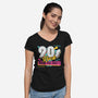Rock Retro-Womens-V-Neck-Tee-Studio Mootant