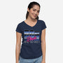 80s Rock-Womens-V-Neck-Tee-Studio Mootant