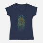Link Circuitry-Womens-V-Neck-Tee-kharmazero