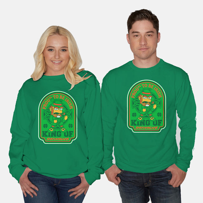 King Of Shenanigans-Unisex-Crew Neck-Sweatshirt-CarloJ1956