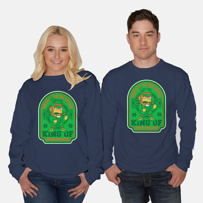 King Of Shenanigans-Unisex-Crew Neck-Sweatshirt-CarloJ1956
