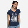 Chaotic Good-Womens-V-Neck-Tee-FunkVampire