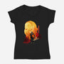Days Of Sakamoto-Womens-V-Neck-Tee-hypertwenty