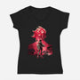 Vi Is Violet-Womens-V-Neck-Tee-hypertwenty
