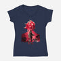 Vi Is Violet-Womens-V-Neck-Tee-hypertwenty