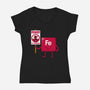 Iron Against Fraud-Womens-V-Neck-Tee-patrickgp