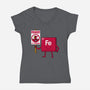 Iron Against Fraud-Womens-V-Neck-Tee-patrickgp