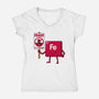 Iron Against Fraud-Womens-V-Neck-Tee-patrickgp