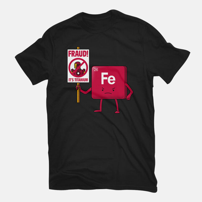 Iron Against Fraud-Womens-Fitted-Tee-patrickgp