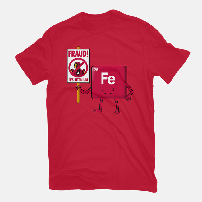 Iron Against Fraud-Womens-Fitted-Tee-patrickgp