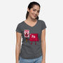 Iron Against Fraud-Womens-V-Neck-Tee-patrickgp