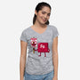 Iron Against Fraud-Womens-V-Neck-Tee-patrickgp
