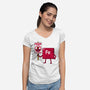 Iron Against Fraud-Womens-V-Neck-Tee-patrickgp