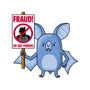 Bats Against Fraud-Womens-Fitted-Tee-patrickgp