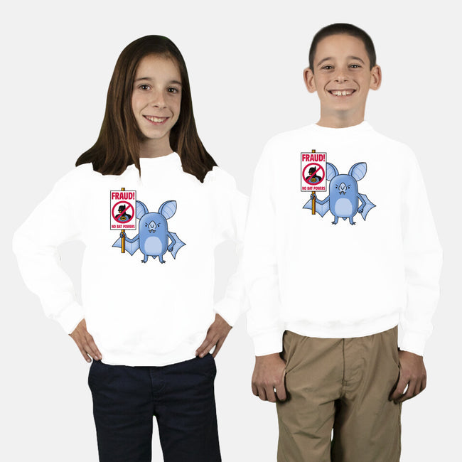Bats Against Fraud-Youth-Crew Neck-Sweatshirt-patrickgp