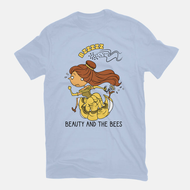 Beauty And The Bees-Womens-Fitted-Tee-imisko