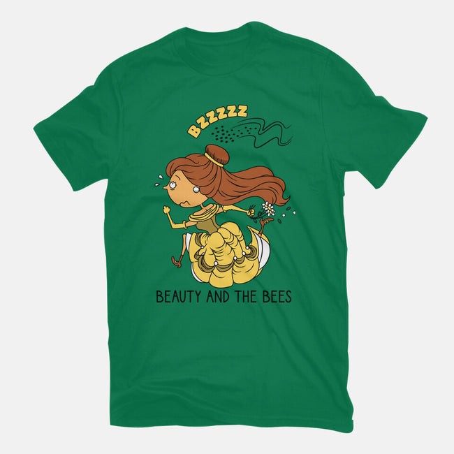 Beauty And The Bees-Womens-Fitted-Tee-imisko