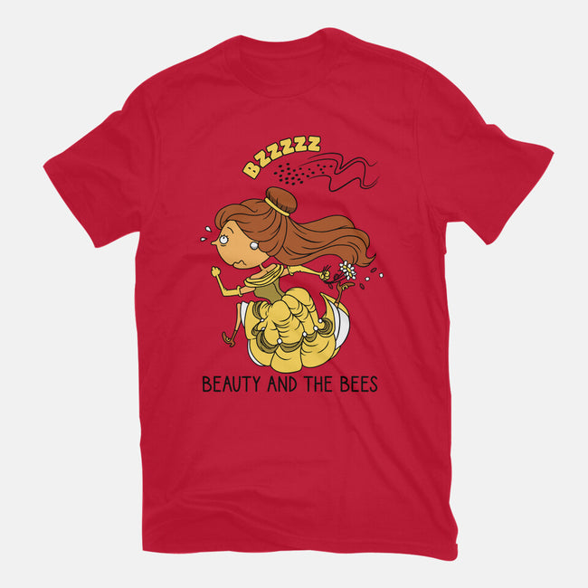 Beauty And The Bees-Womens-Fitted-Tee-imisko