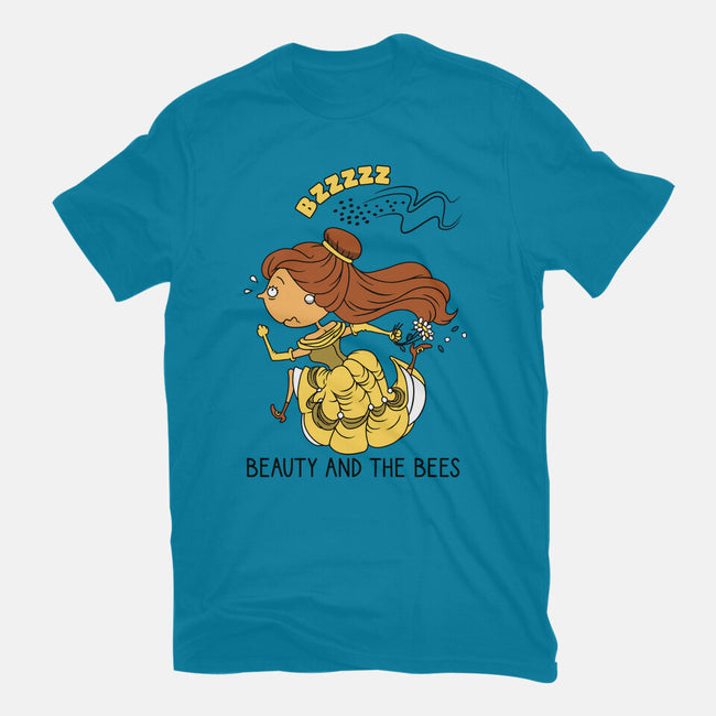 Beauty And The Bees-Womens-Fitted-Tee-imisko