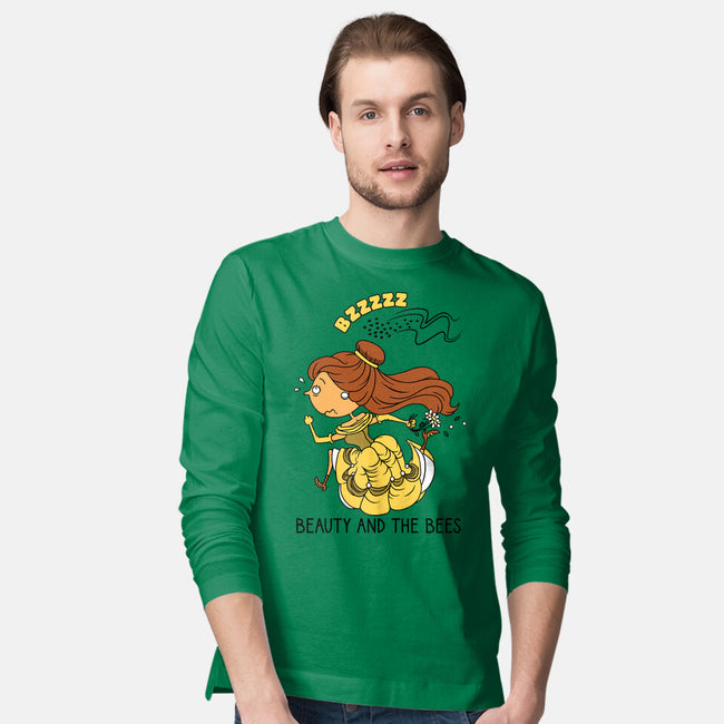Beauty And The Bees-Mens-Long Sleeved-Tee-imisko