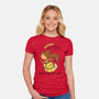 Beauty And The Bees-Womens-Fitted-Tee-imisko
