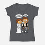 Allergy Wars-Womens-V-Neck-Tee-imisko