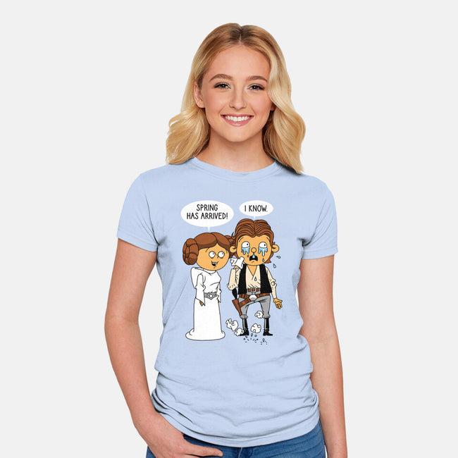 Allergy Wars-Womens-Fitted-Tee-imisko