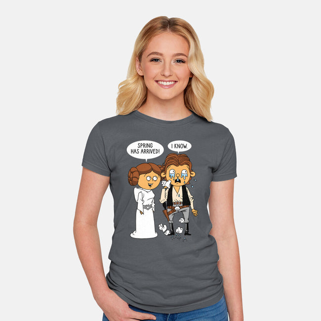 Allergy Wars-Womens-Fitted-Tee-imisko
