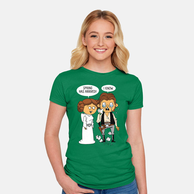 Allergy Wars-Womens-Fitted-Tee-imisko