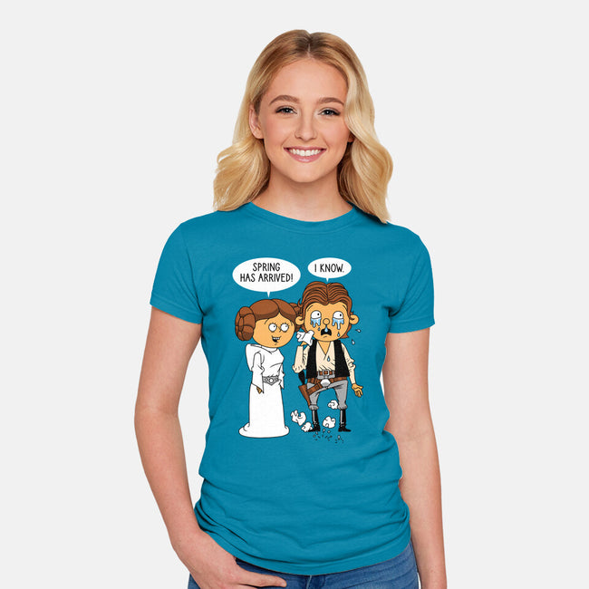 Allergy Wars-Womens-Fitted-Tee-imisko