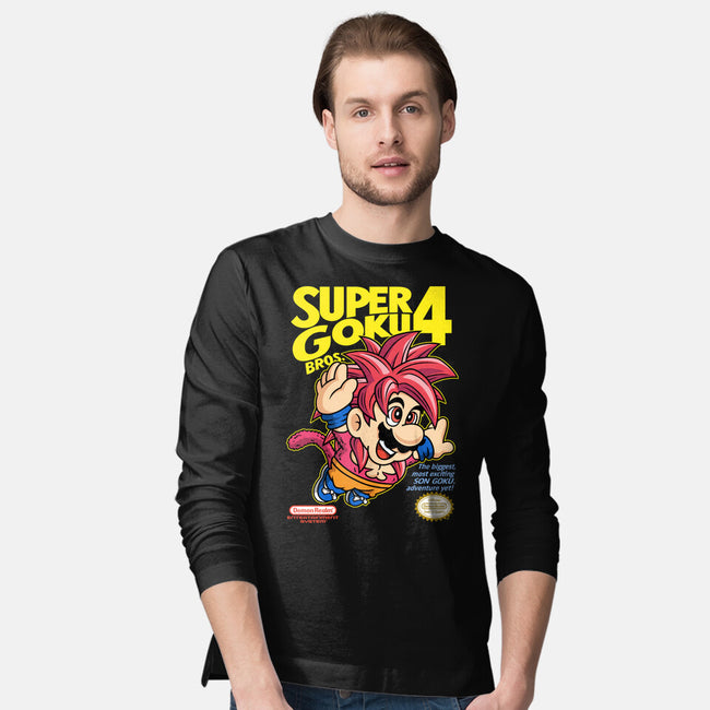 Super Goku Bros 4-Mens-Long Sleeved-Tee-Barbadifuoco