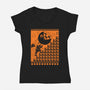 The Plumber’s Punishment-Womens-V-Neck-Tee-Heyra Vieira