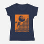 The Plumber’s Punishment-Womens-V-Neck-Tee-Heyra Vieira