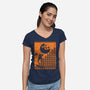 The Plumber’s Punishment-Womens-V-Neck-Tee-Heyra Vieira