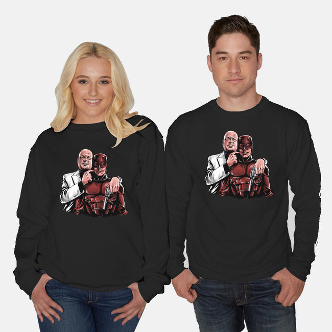 The Kingpin Joke-Unisex-Crew Neck-Sweatshirt-zascanauta