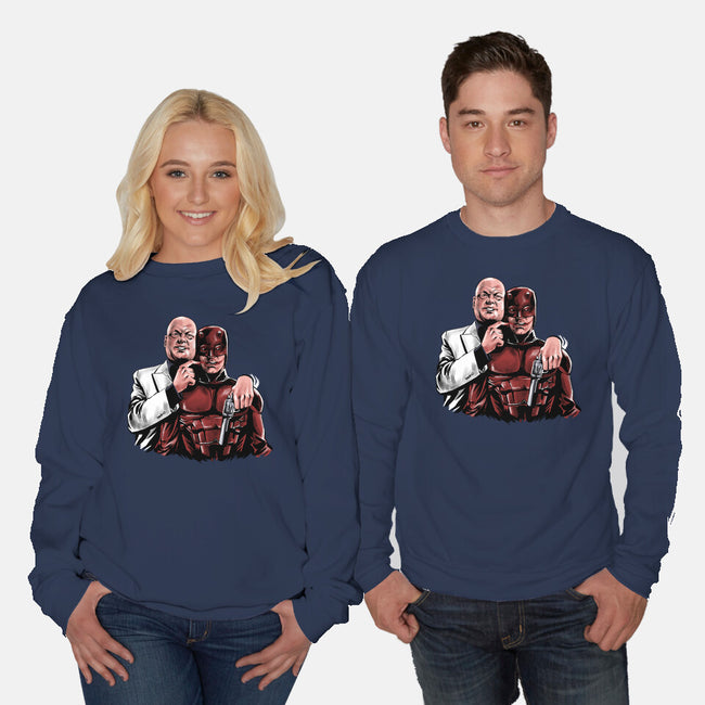The Kingpin Joke-Unisex-Crew Neck-Sweatshirt-zascanauta