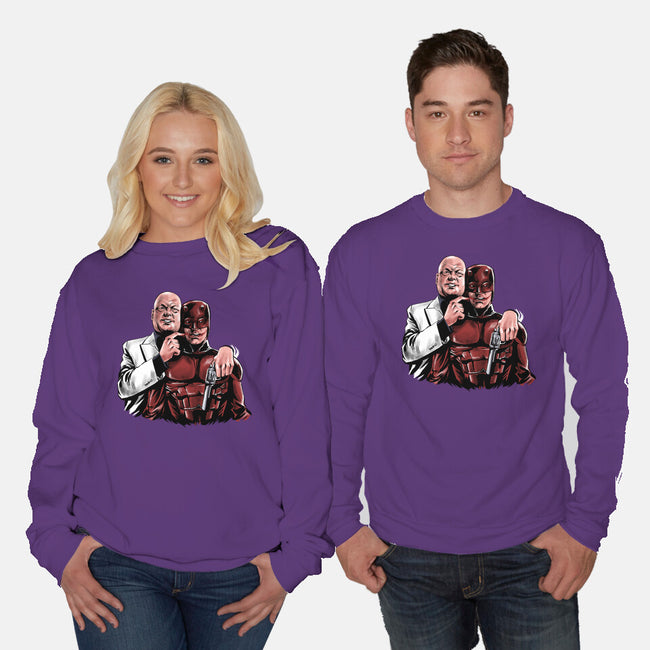 The Kingpin Joke-Unisex-Crew Neck-Sweatshirt-zascanauta