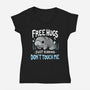 Don't Touch Me-Womens-V-Neck-Tee-Vallina84