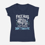 Don't Touch Me-Womens-V-Neck-Tee-Vallina84