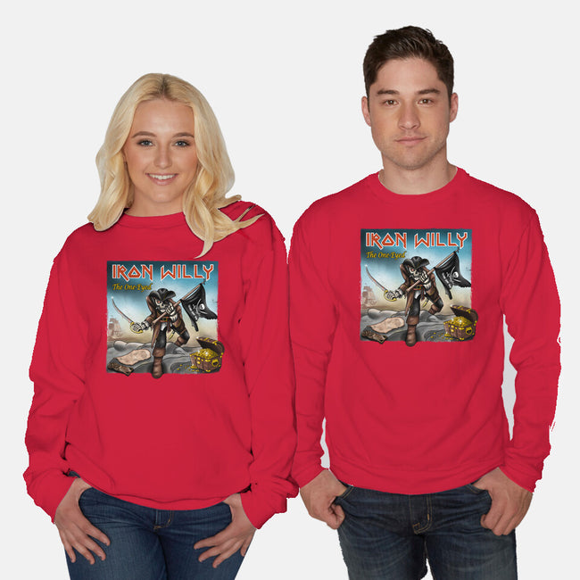 Iron Willy The One-Eyed-Unisex-Crew Neck-Sweatshirt-NMdesign