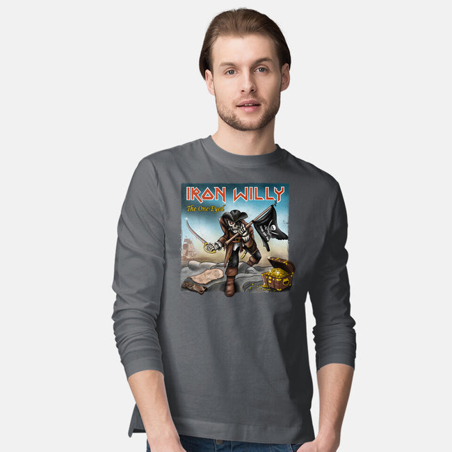 Iron Willy The One-Eyed-Mens-Long Sleeved-Tee-NMdesign