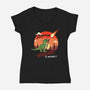 Spoiler Alert-Womens-V-Neck-Tee-fanfabio