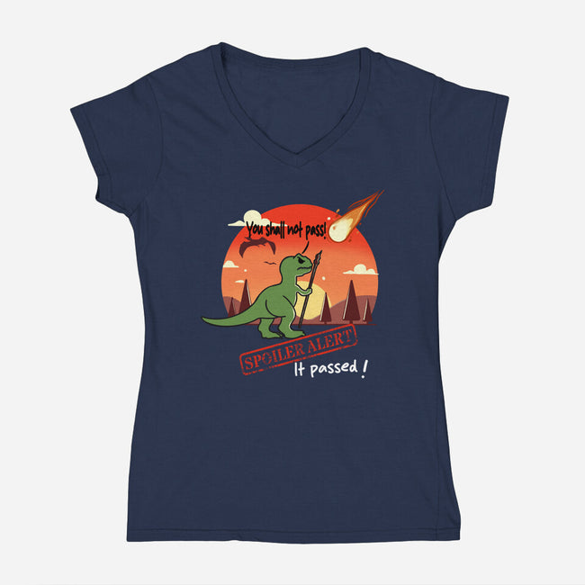Spoiler Alert-Womens-V-Neck-Tee-fanfabio