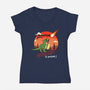 Spoiler Alert-Womens-V-Neck-Tee-fanfabio